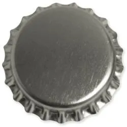 Korthobby Bottle Caps 1" krom pynt