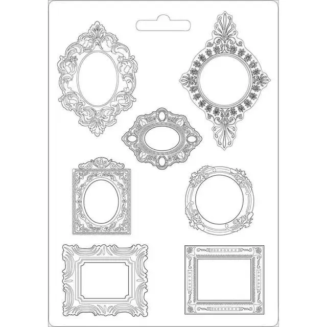 Korthobby Soft Mould FRAMES støpeform A4 rammer