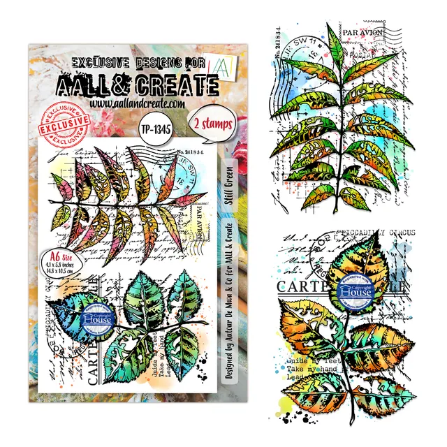 AALL & Create TP-1345 Still Green stempelsett A6