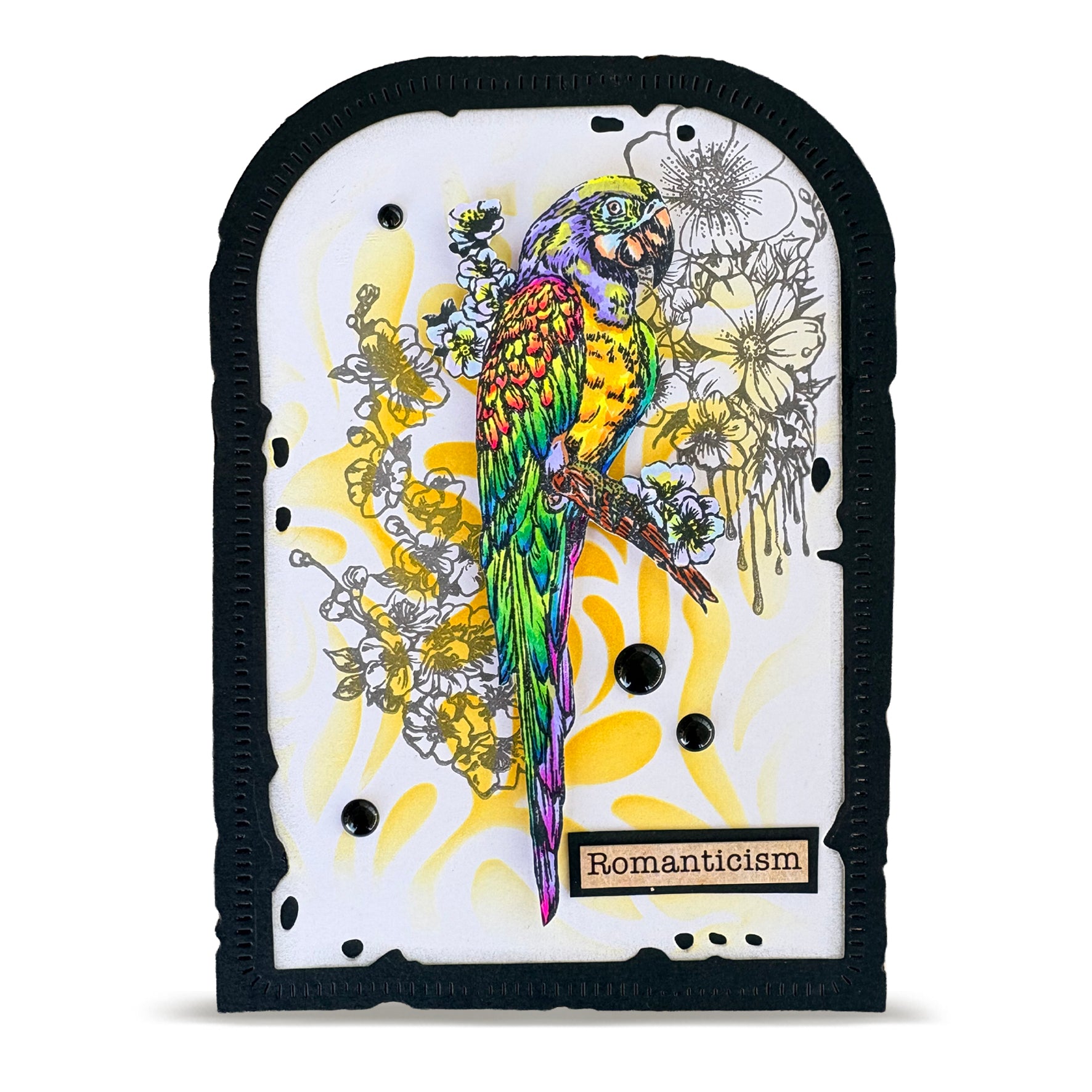 AALL & Create TP-1348 Parrot Song stempelsett A6 papegøye