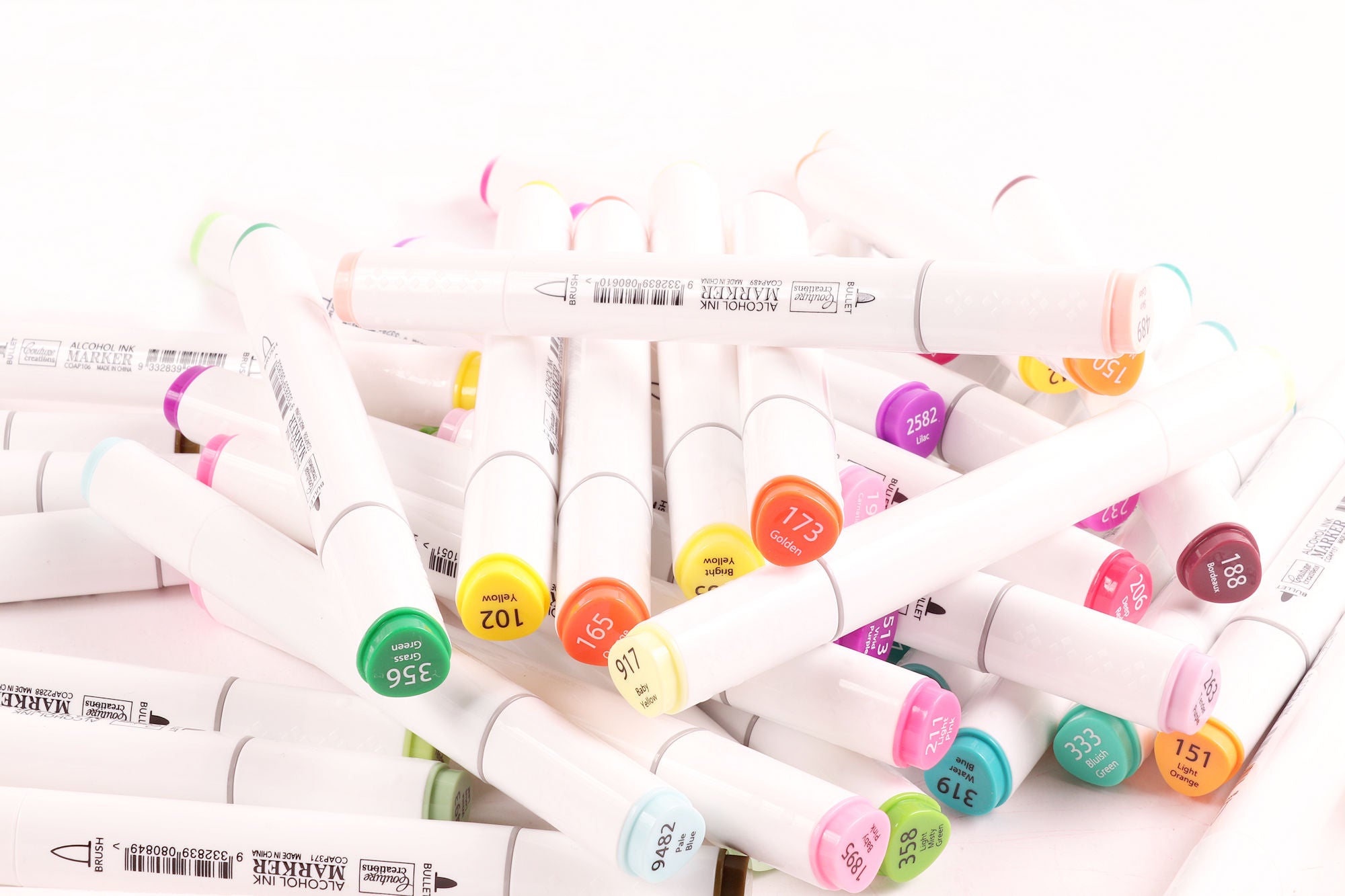 Couture Creations Twin Tip alkohol tusjer koffert 108-farger
