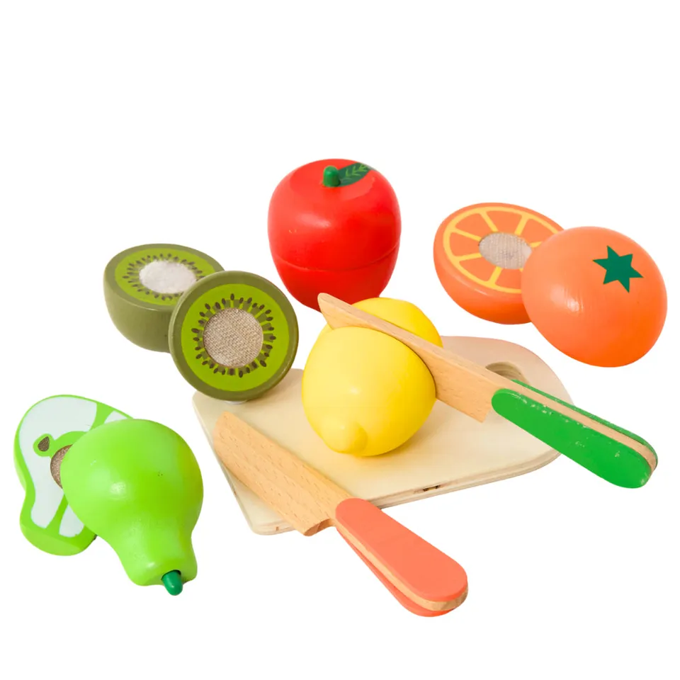 KaiserCraft Toy Box Fruit N Vege lekesett 7 deler tre