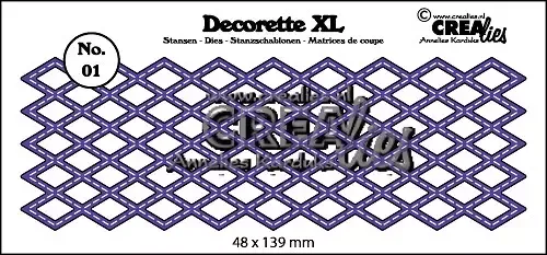 Korthobby Diamant bord CLDRXL01 stempel diamantmønster