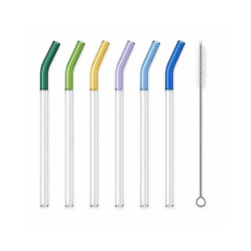 K&Co Lagoon Spring glassugerør 6-pk farget