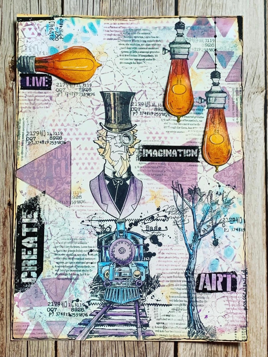 AALL & Create 387 Steampunk Alchemist stempelsett A4
