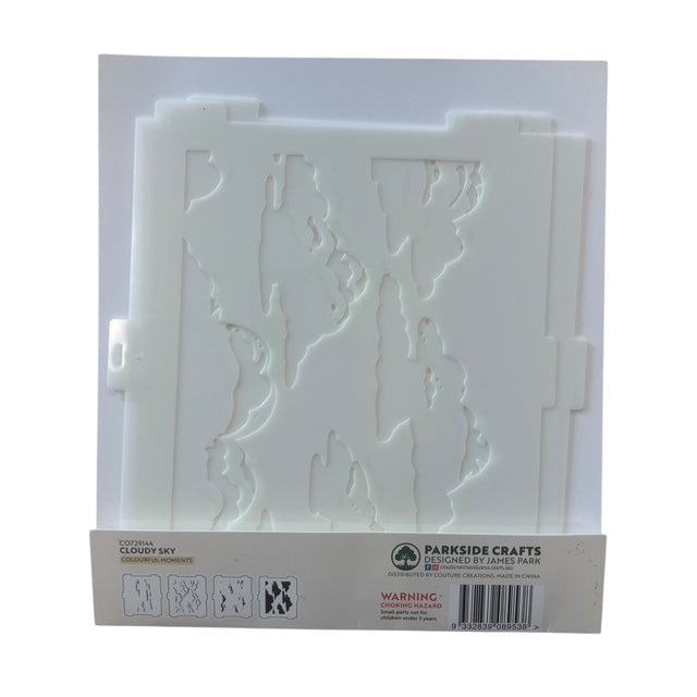 Couture Creations Cloudy Sky sjablongsett 4-pk – skyer