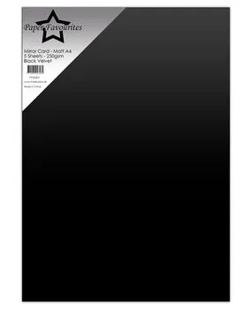 Paper Favourites Mirror Card Matte kartong A4 Black Velvet