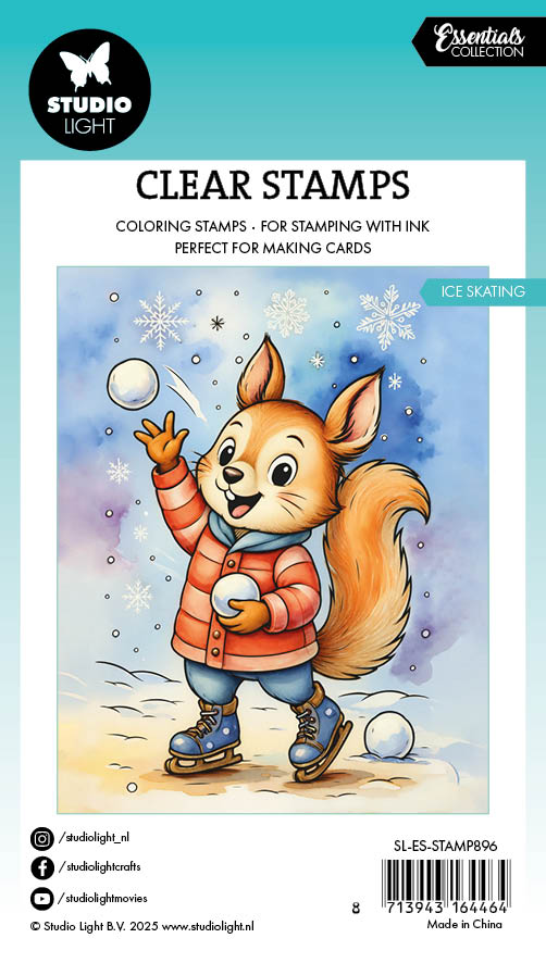 Studio Light Essentials Ice Skating clear stempel vinter