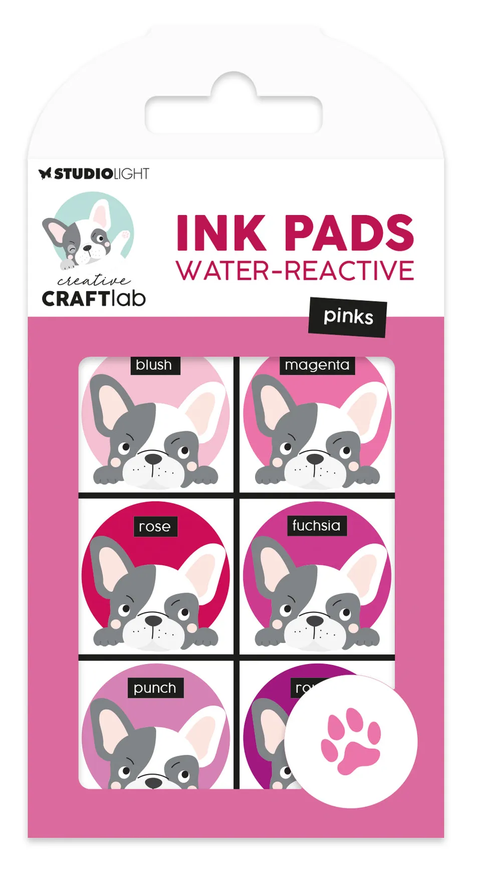 Studio Light Creative Craftlab stempelputer vannreaktive rosa