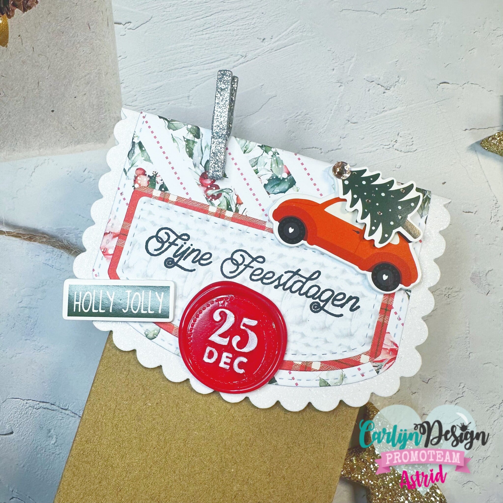 CarlijnDesign Giftbag topper CDSN-0284 dies gave