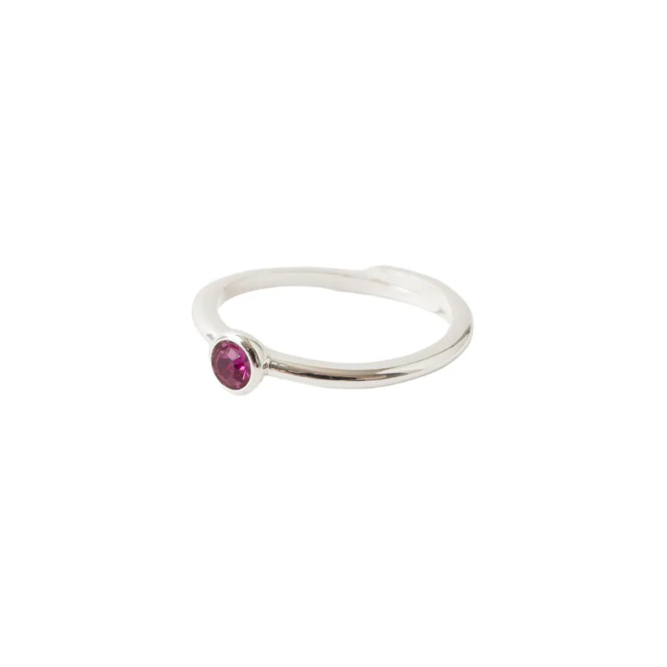 K&Co Birthstone justerbar ring oktober turmalin