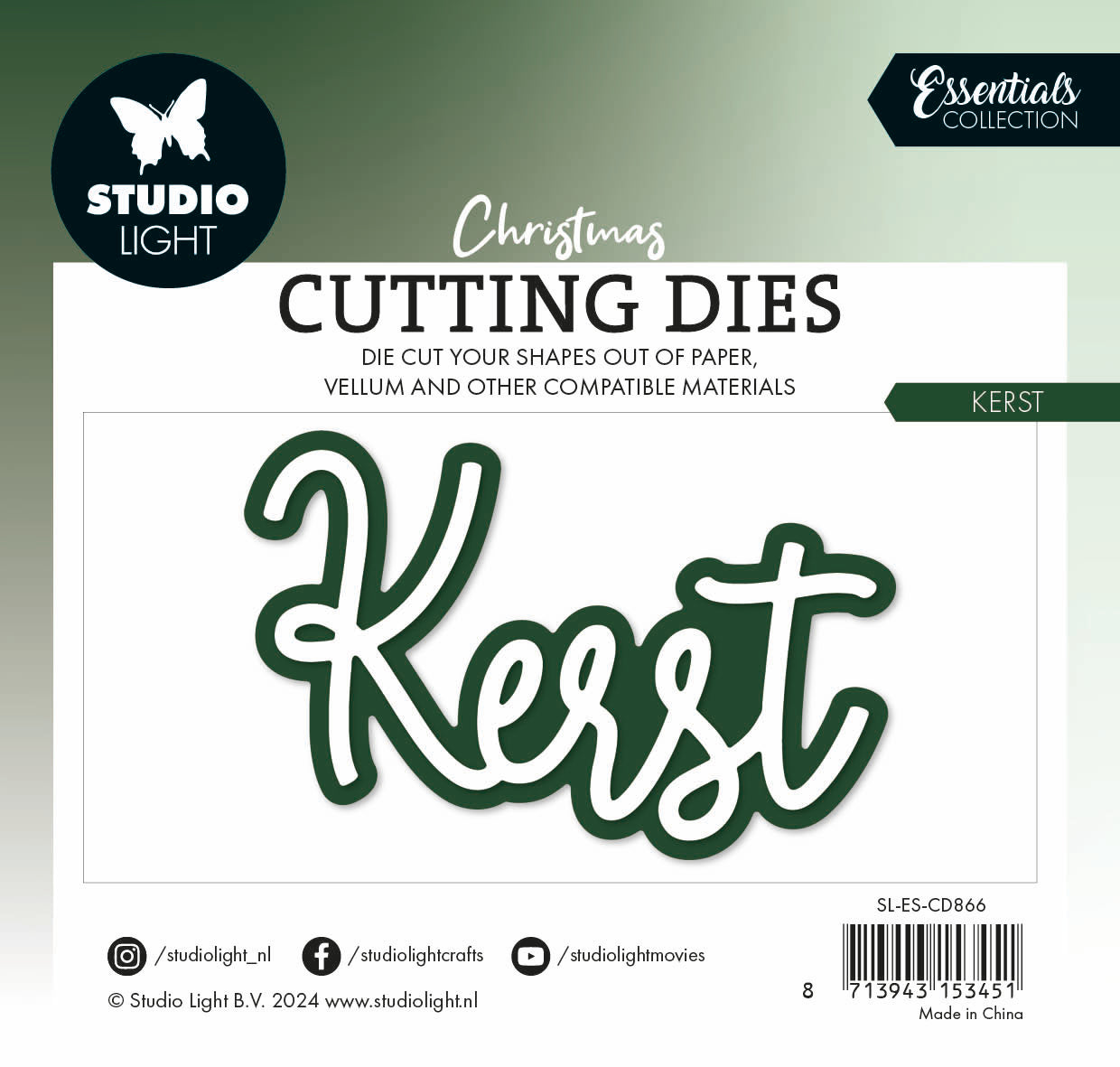 Studio Light Essentials Kerst dies jul 84x55 tekster