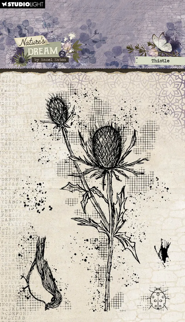 Studio Light Nature's Dream 2 Thistle stempel