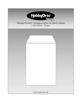 HobbyGros Storage Pockets 110x155mm oppbevaringslommer dies