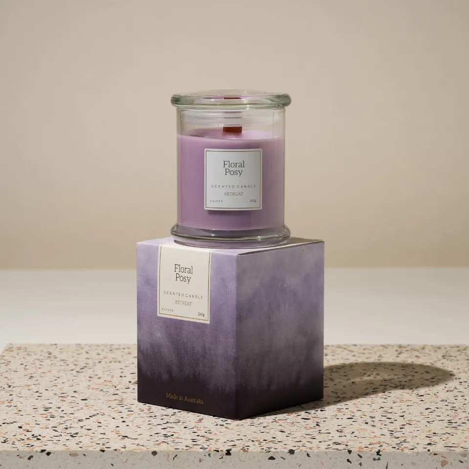 KaiserCraft Retreat Floral Posy duftlys 260g blomst
