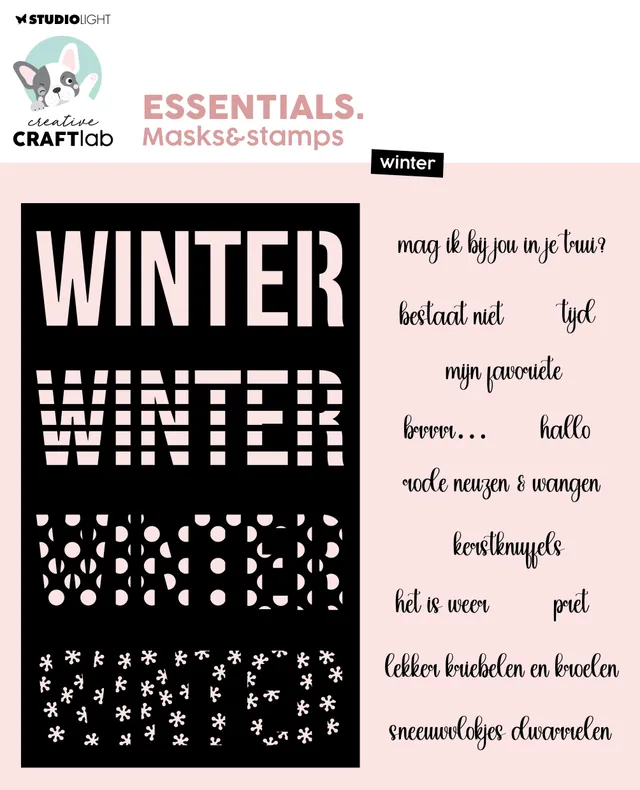 Studio Light Essentials Winter maske og stempel vinter