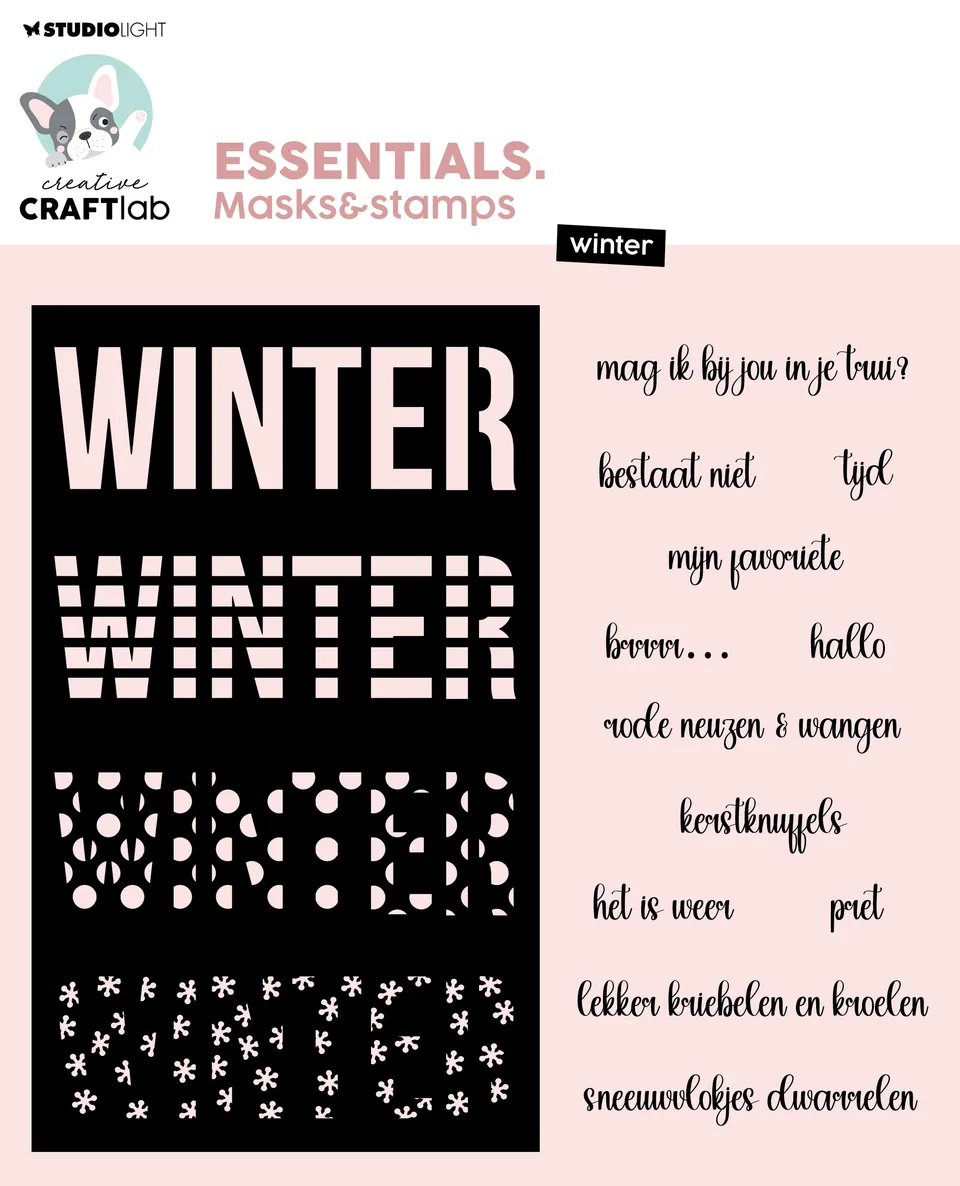 Studio Light Essentials Winter maske og stempel vinter