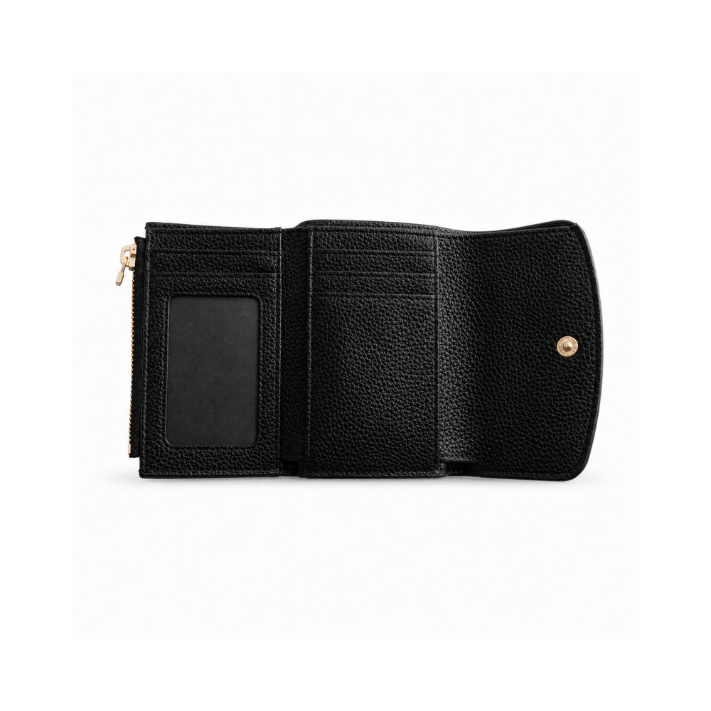 K&Co. Flapover kortholder skinn svart