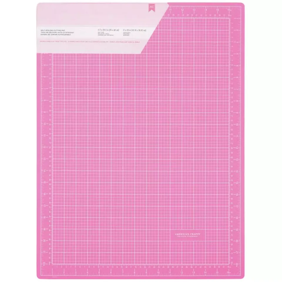Korthobby Skjærematte rosa 45x60 cm selvhelbredende