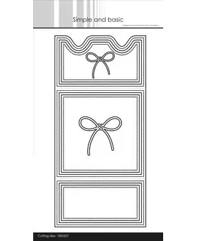 Simple and Basic Square Card Closure dies