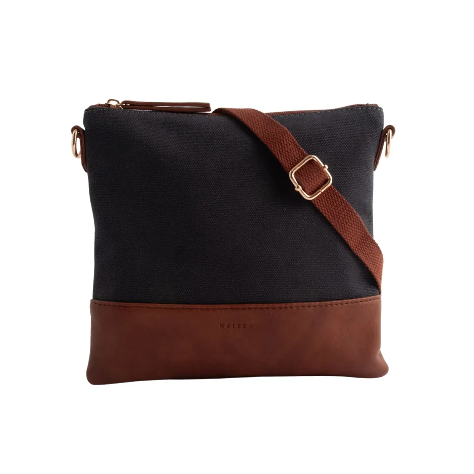 KaiserCraft Canvas Square Shoulder skulderveske navy canvas