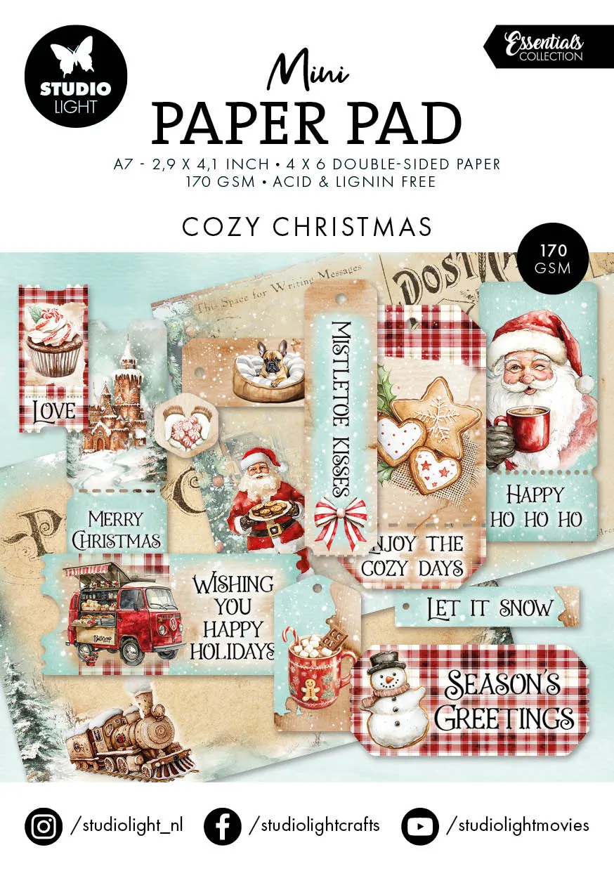 Studio Light Essentials minipapirblokk Cozy Christmas