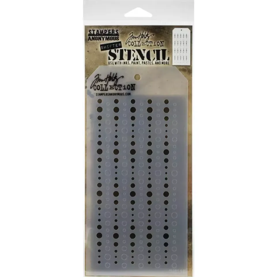 Tim Holtz Shifter Baubles THS136 sjablong lag-på-lag