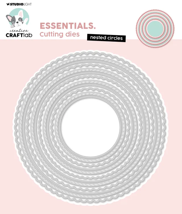 Studio Light Creative Craftlab dies Nested Circles sirkelsett metall