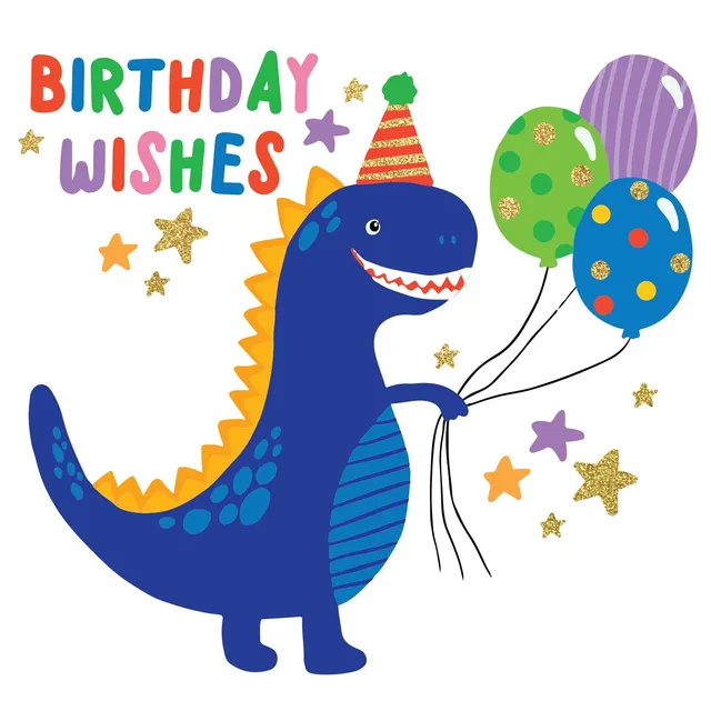 KaiserCraft Enchanted Dino Wishes gratulasjonskort 13x18 cm