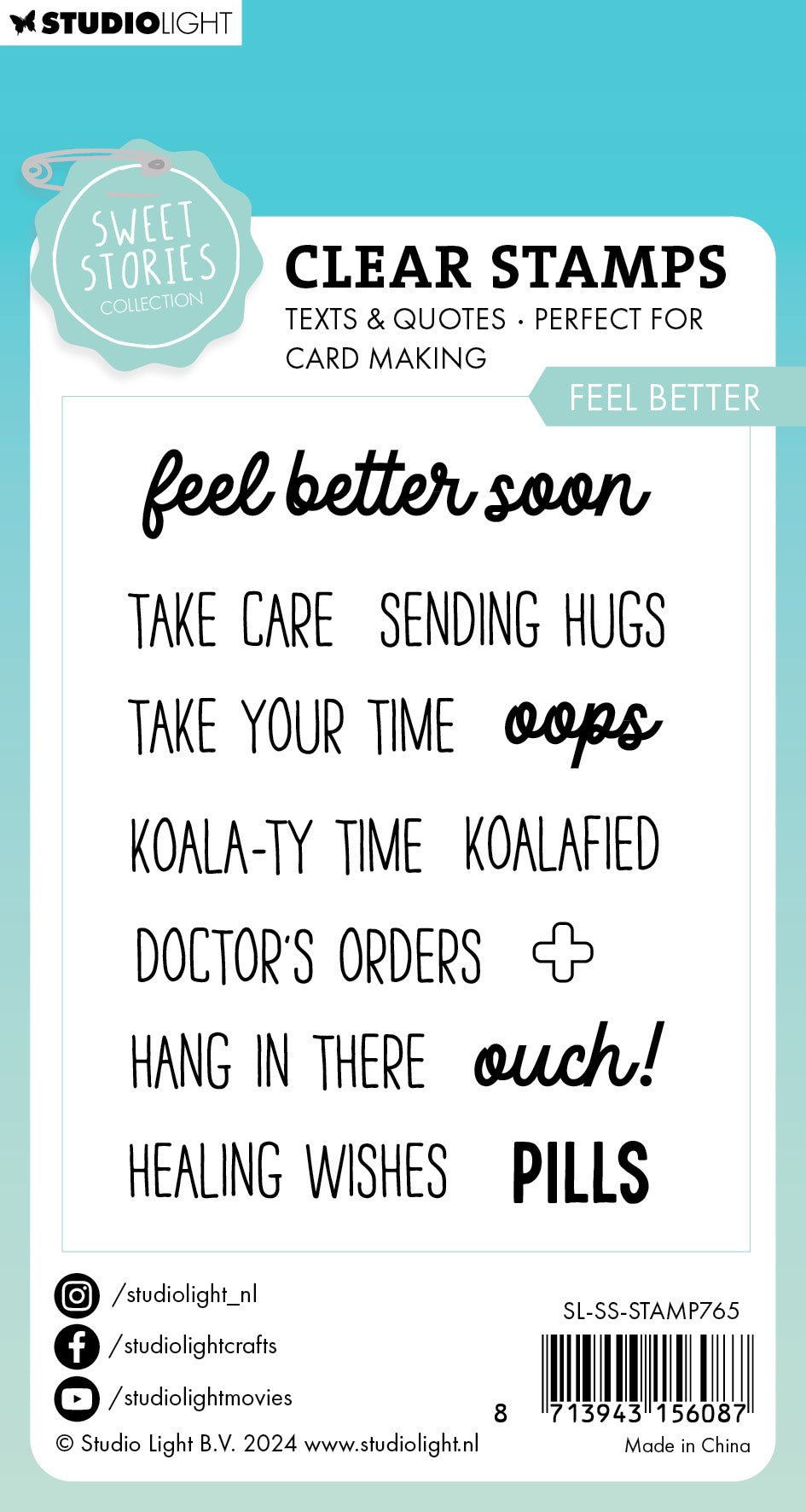 Studio Light Sweet Stories Feel Better stempel