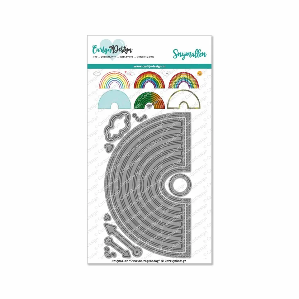 CarlijnDesign Outline Regenboog CDSN-0102 dies regnbue