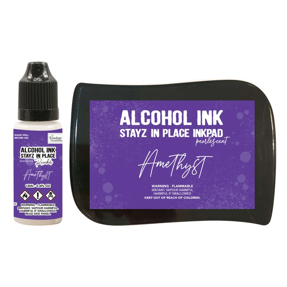 Couture creations Stayz stempelpute amethyst med reinker