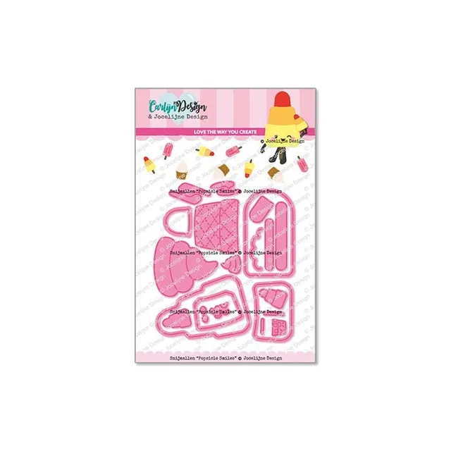 CarlijnDesign Popsicle Smiles CDJD-0039 diesett is 7 cm