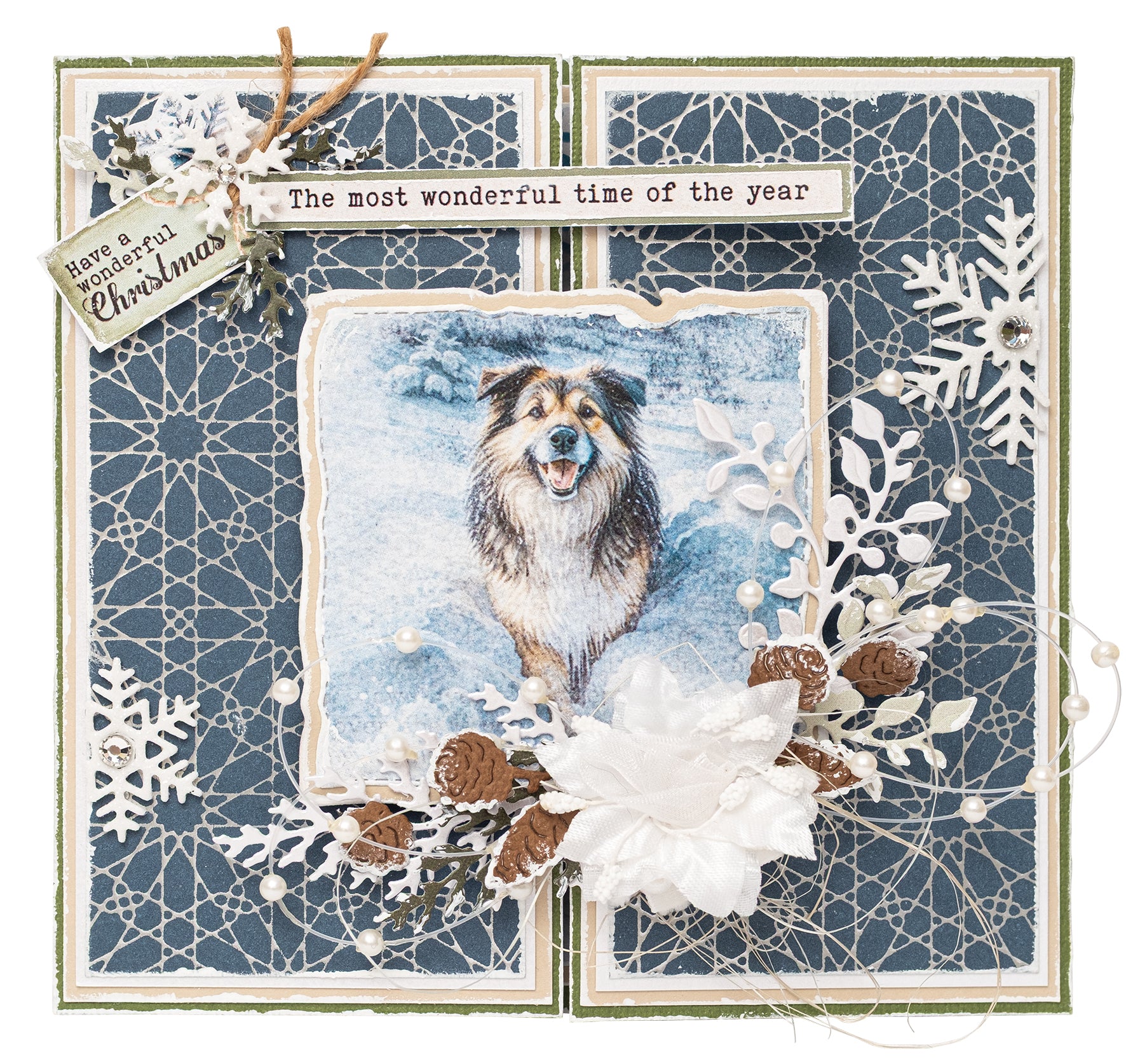 Studio Light Essentials Hot Foil Plate folieplate Snow pattern snø