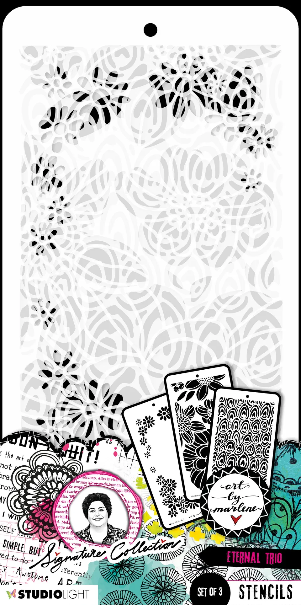 Art by Marlene Eternal trio mask sjablong