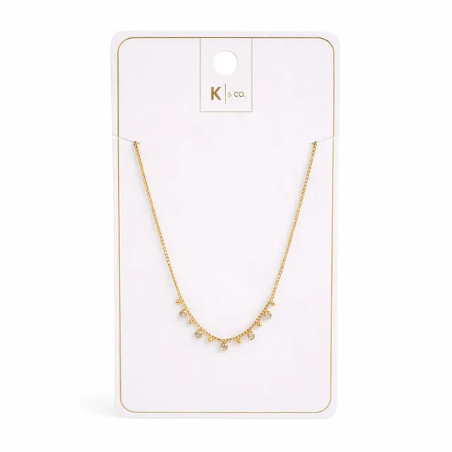 K&Co. Signature Jewellery Belle Jewel halskjede gull zirkonia