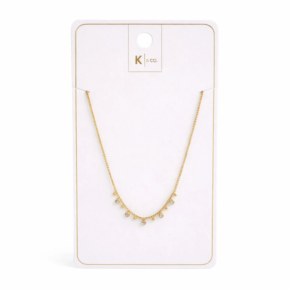K&Co. Signature Jewellery Belle Jewel halskjede gull zirkonia