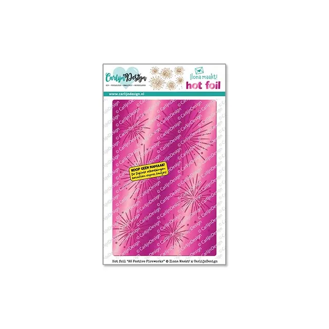 CarlijnDesign Festive Fireworks CDHF-0095 hot foil-plate A6