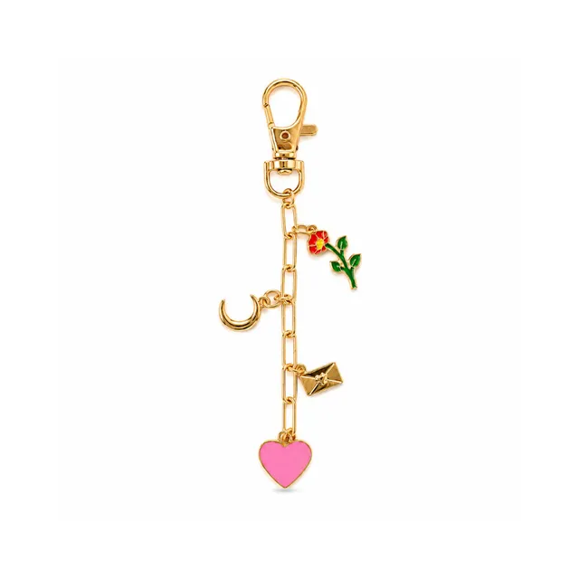 KaiserCraft Grace Pink Heart nøkkelring metall hjerte