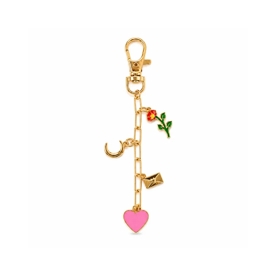 KaiserCraft Grace Pink Heart nøkkelring metall hjerte