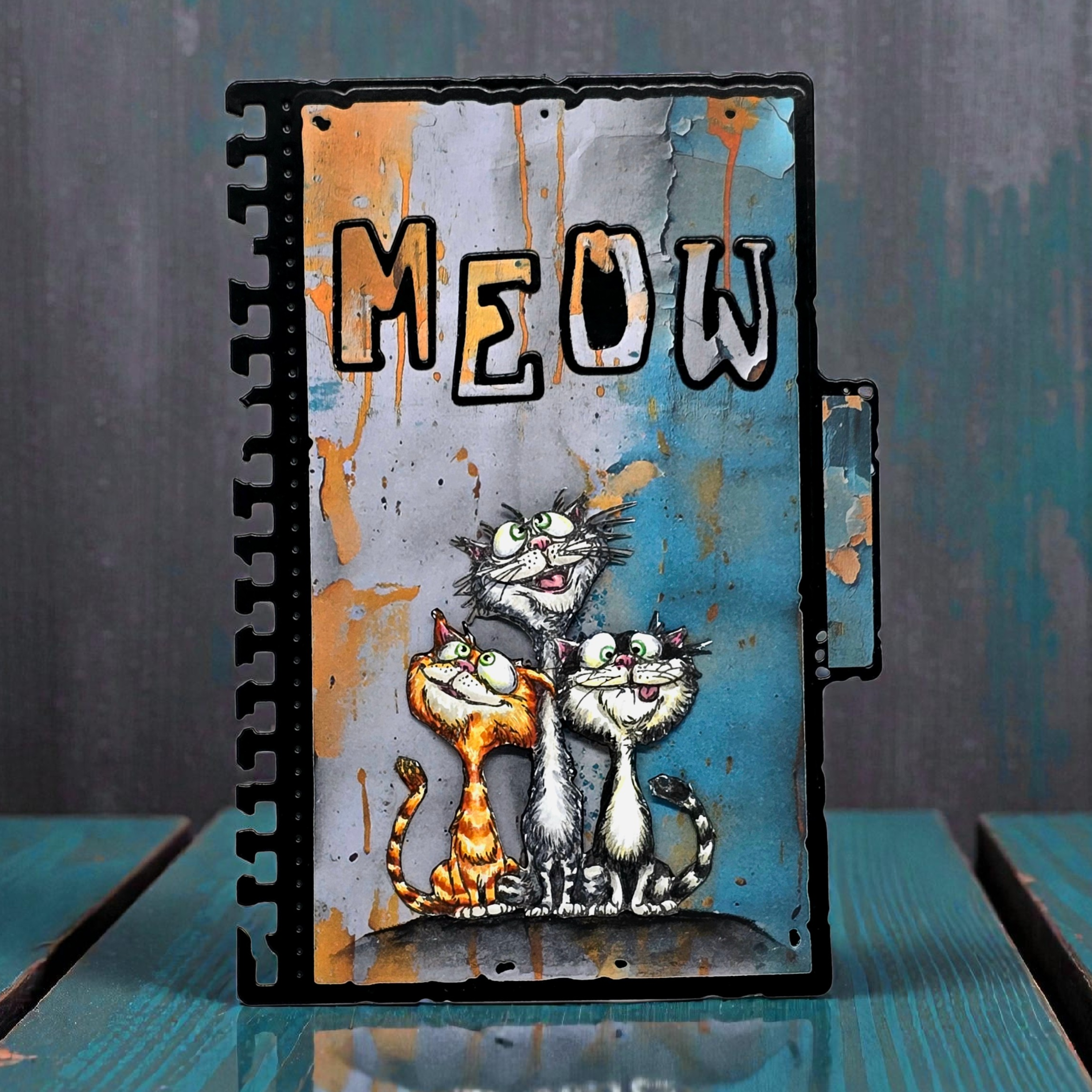 AALL & Create TP-1405 Just Meowmories stempelsett A6 kattemotiv