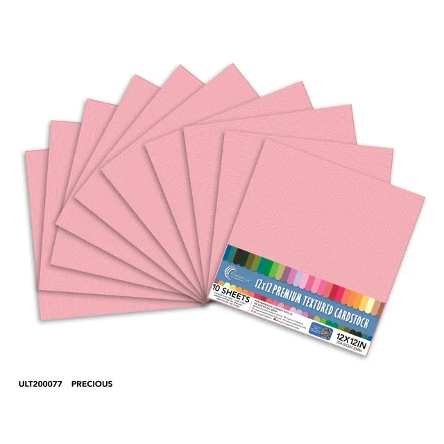Couture Creations Precious kartong 12x12 10 ark teksturert