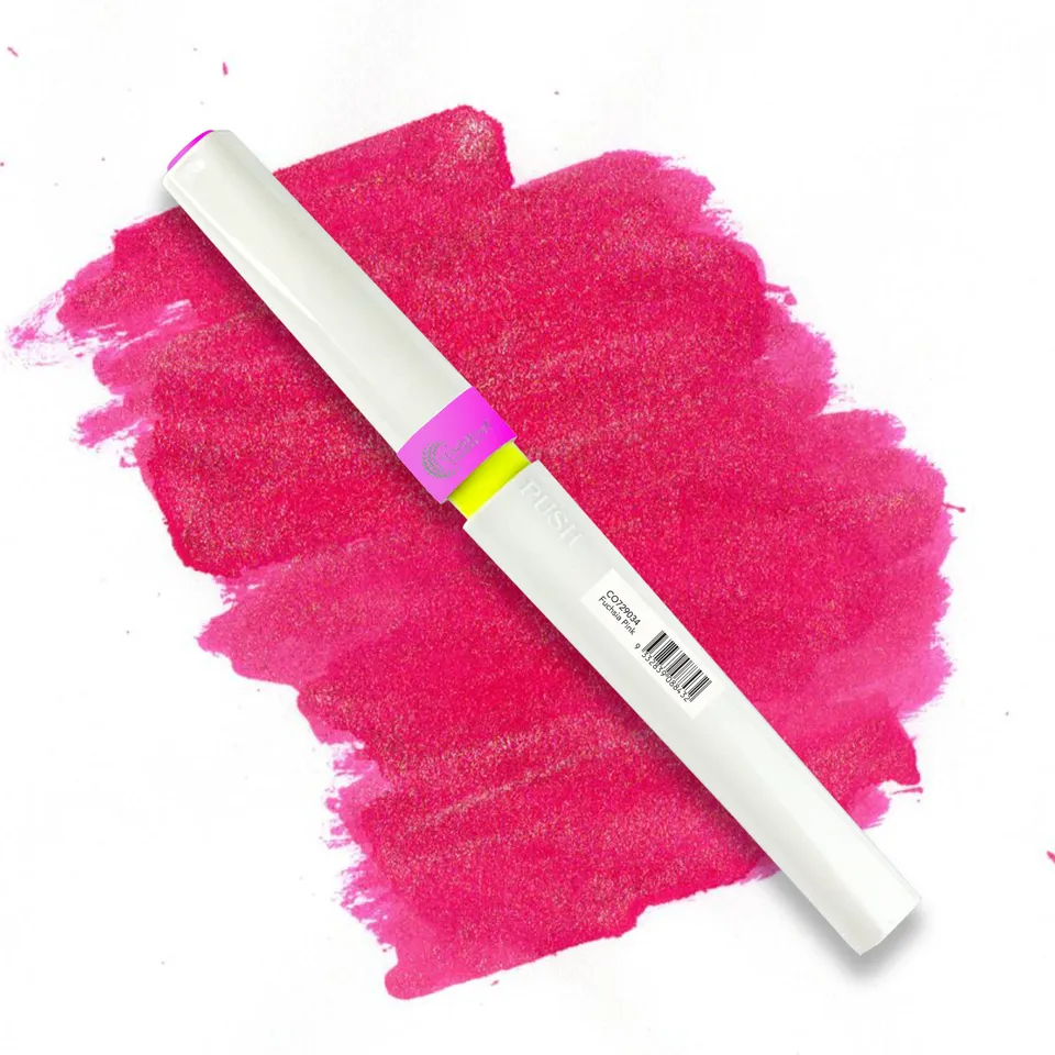 Couture Creations Winkles Fuchsia Pink glittertusch brush