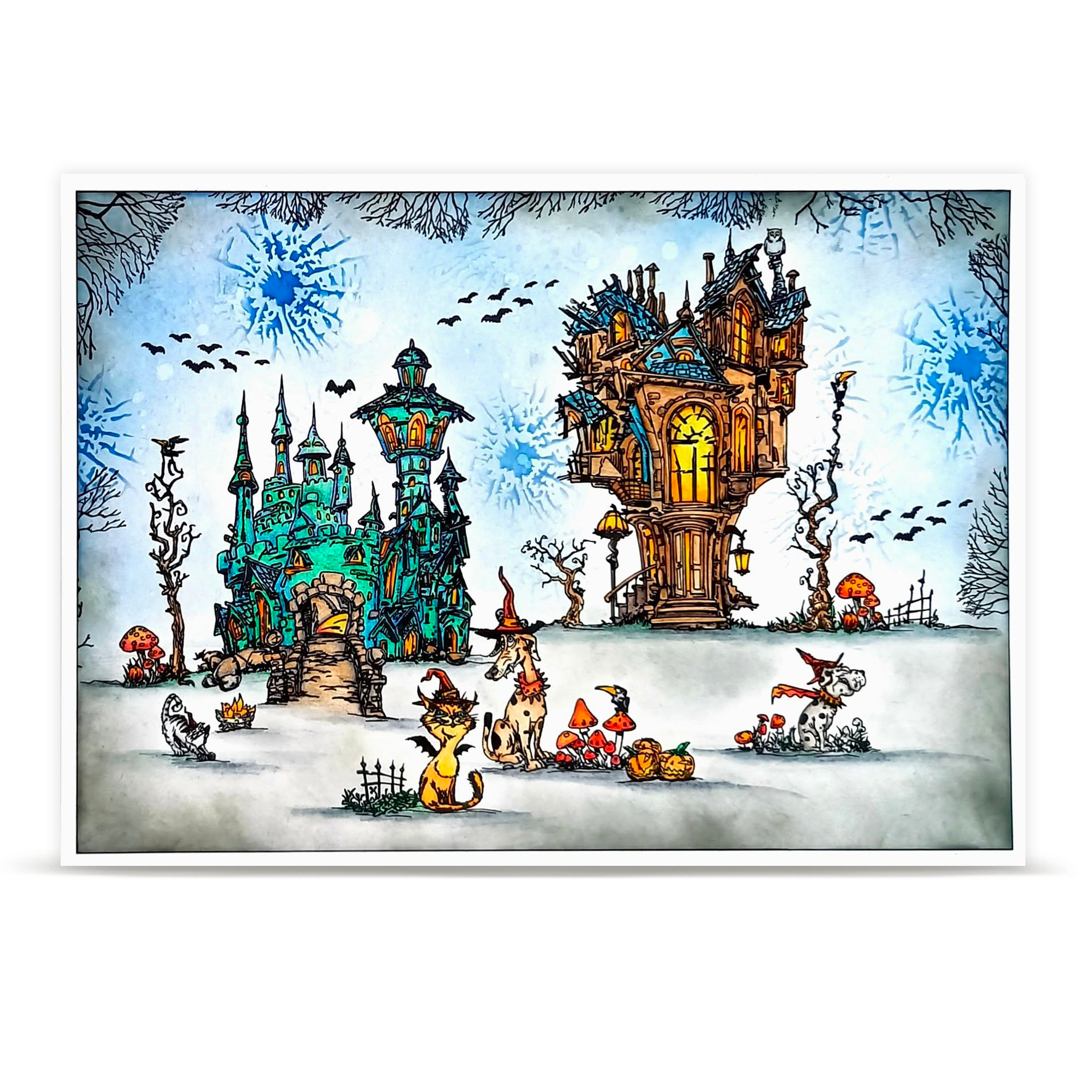 Autour de Mwa Whispers of Halloween stempelsett bundle 5-pak
