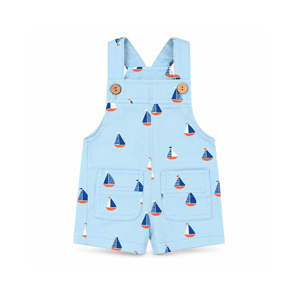 KaiserCraft Salty Toes Sail Boats snekkerbukse baby bomull