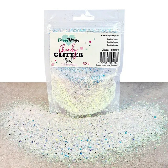 CarlijnDesign Chunky Glitter Opal Iridescent glittermiks CDGL-0060 20 g