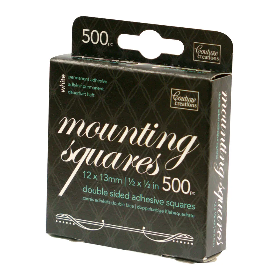 Couture Creations Mounting Squares limputer hvite 500 stk