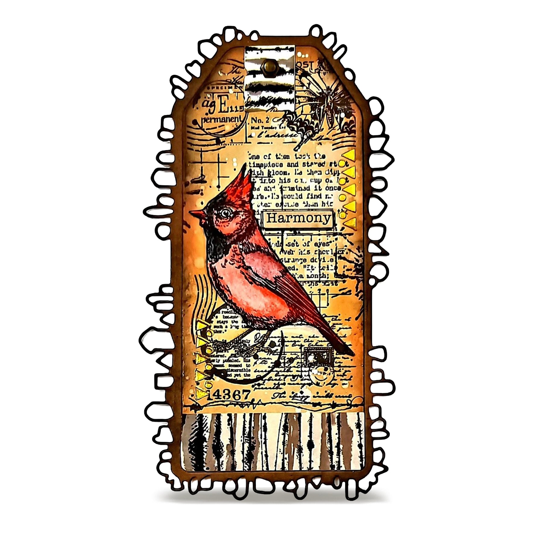 Aall and Create TP-1352 Cardinal Stare stempel A7 fugl