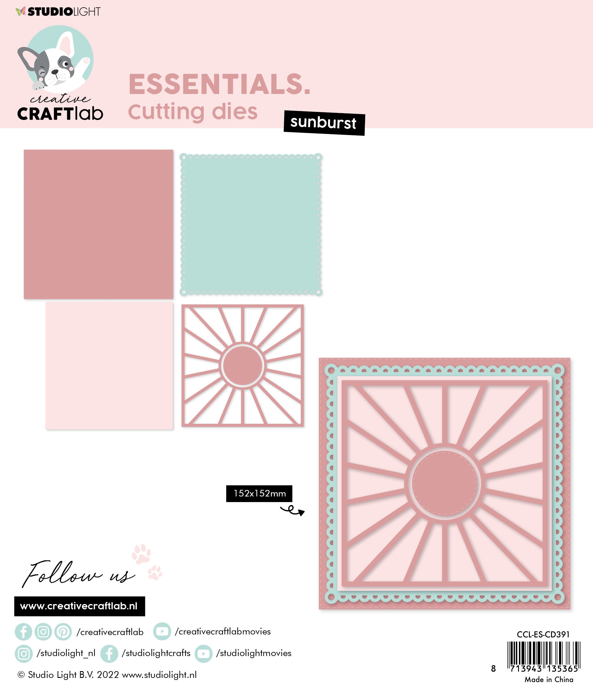 Studio Light Creative Craftlab Essentials Sunburst dies stråler