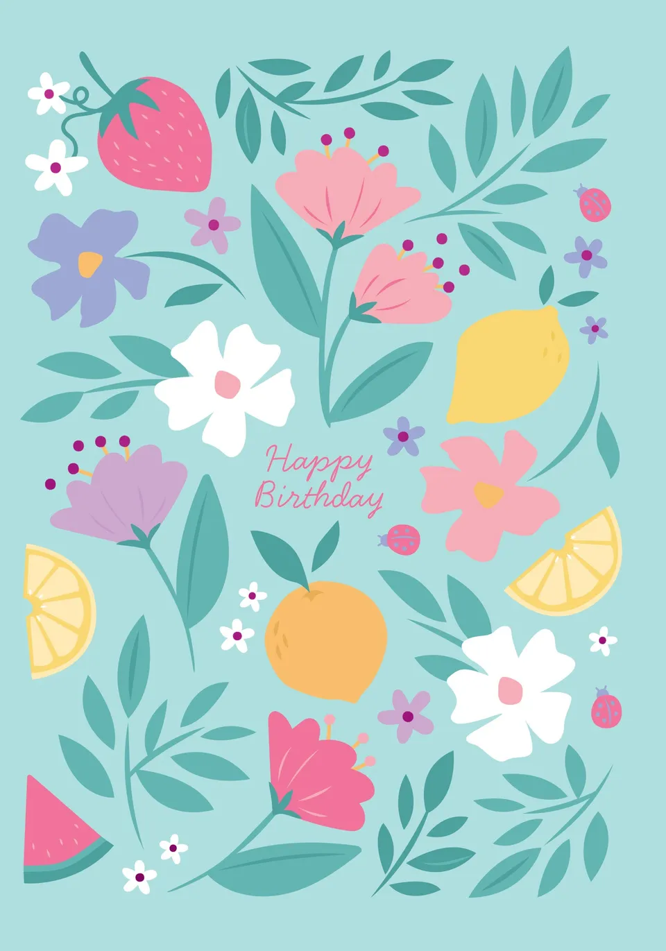 KaiserCraft Good Vibes Posy gratulasjonskort 5x7"